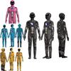 Kids Mighty Morphin Power Rangers Costume Jumpsuit For Halloween Or Cosplay Parties