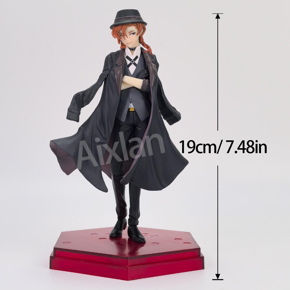 18см Фигурка Бродячие Псы Великого Дома Накахара Тюя Дазай Осаму ПВХ Фигурка Действия Коллекционная Модель Игрушки Подарок Ребенку Украшения Кукла Игрушка