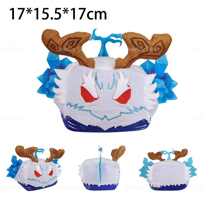 Новая плюшевая кукла Blox Fruits Аниме Игра Набитая Дракон Тираннозавр Лиса Кицунэ Фрукты Блокс Феникс Мамонты Плюшевая игрушка Подарки для детей