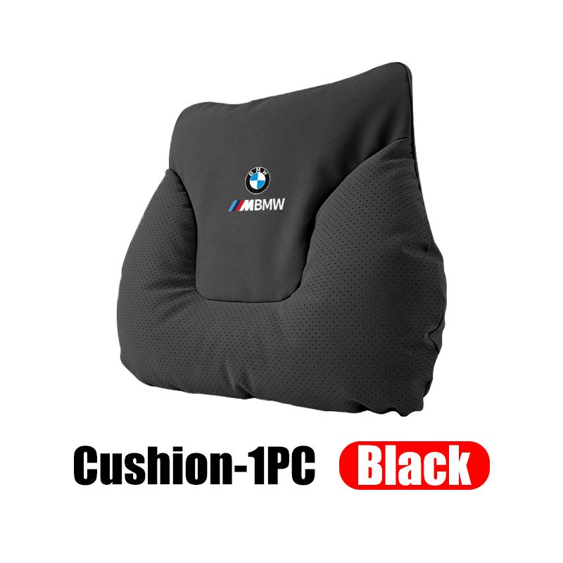 Leather Car Seat Headrest Neck Pillow Lumbar Support Mat For BMW E87 E70 E91 E30 G20 E92 E93 E60 E46 E90 G30 E53 X1 DL3