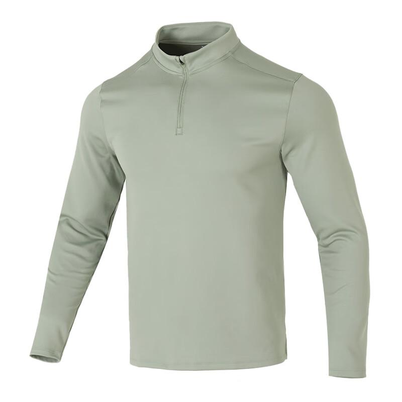 Under Armour Удобная дышащая футболка-пуловер для фитнес-тренировок и бега с длинным рукавом, мужская, зеленая 1387434-505