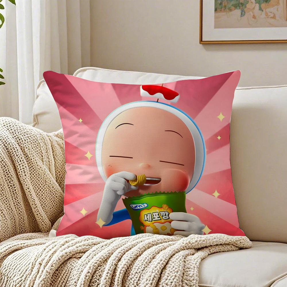 Cute Korean Movie YYumis Cells Cushion Cover Pillowcase Antidustmite living Room Sofa Decor Cushion Room