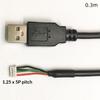 1 шт. USB 2.0 на MX1.25 Кабель с разъемом 30 см/50 см/1 м/1,5 м 4/5-контактный разъем для USB-камер Высококачественный и прочный USB A кабель
