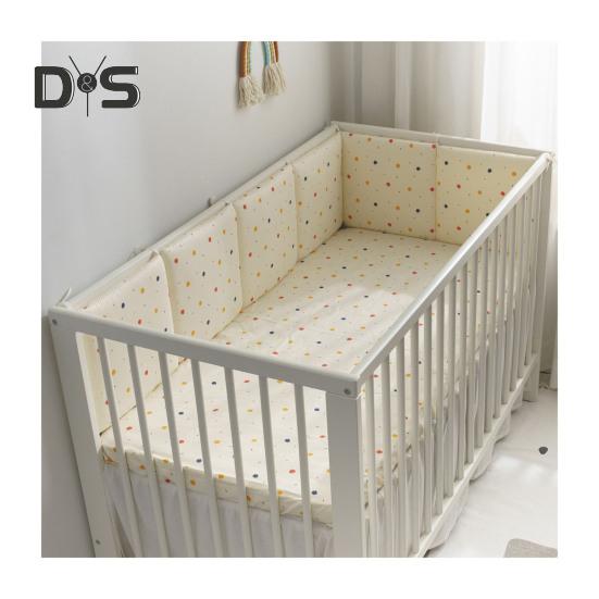 6 шт. противоударный дышащий мягкий чехол для детской кроватки, бампер для детской кроватки, регулируемая моющаяся мягкая подкладка для боковин