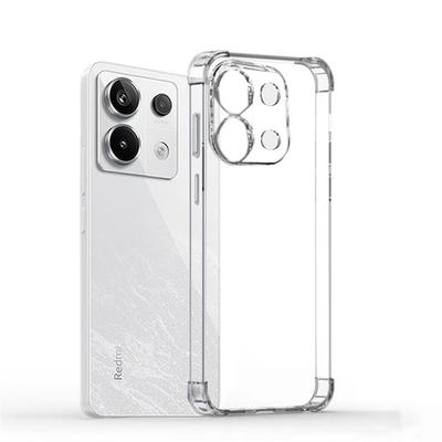 Противоударный чехол для телефона Xiaomi Redmi Note 13 Pro 4G 12 Pro Plus 5G Прозрачный силиконовый бампер Мягкая задняя крышка TPU