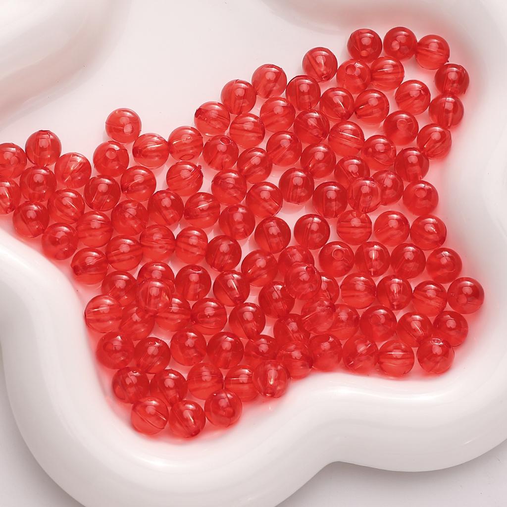 Бусины ручной работы 6/8/10 мм акриловые прозрачные круглые бусины свободные бусины разделительные бусины струны браслеты цепочки для ключей цепочки для сотовых телефонов ювелирные аксессуары