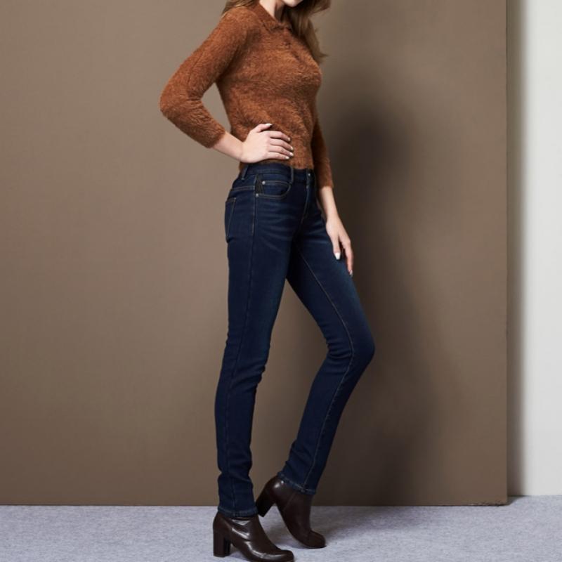 Bang Bang Women S claSSic Bonded Stretch Denim jeanS Navy