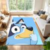 Bluey Floor Rug Office Rug Suitable for Bedrooms Dining Room Living Rooms Game Room Antislip Carpet Office home decor Best for Christmas