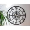 Metal Analog Wall Clock Antique Fancy Big Size Modern Wall Watch for Home Decor (40CM)