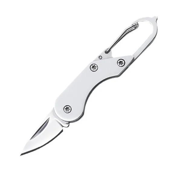 1PC Stainless Steel Mini Folding Knife Outdoor Camping Portable Pocket Keychain EDC Multitools Knives With Buckle Outdoor Tools
