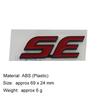 3D Premium ABS SE Letter Sticker Tail Bumper Badge Auto Rear Trunk Emblem Accessories Exterior Decoration