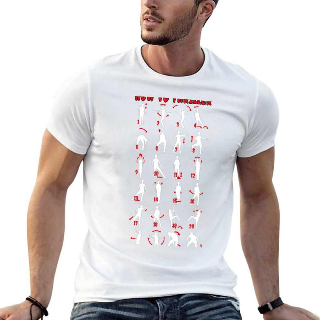 How To Thriller ( for Dark Colours) TShirt Basic Simple Casual Short Sleeve Tee