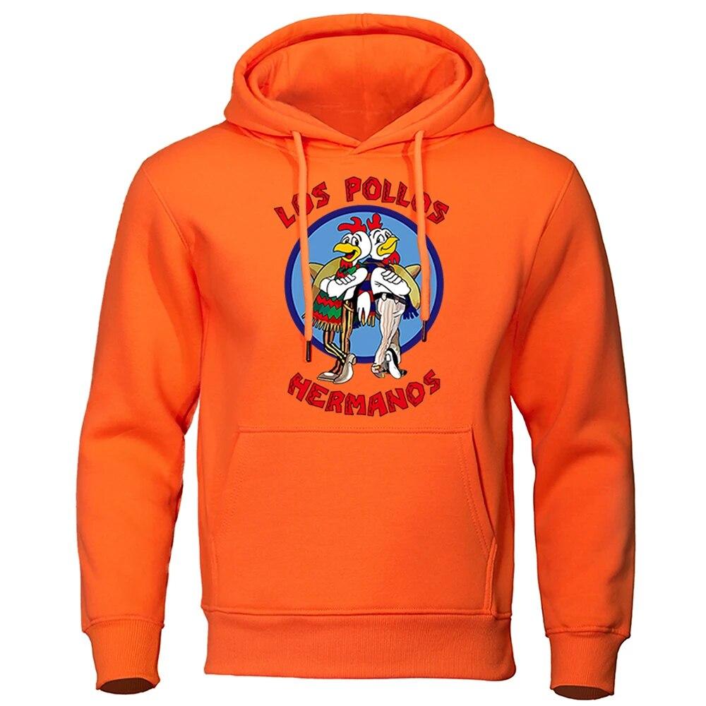 LOS POLLOS Hermanos, толстовки с принтом «Во все тяжкие», женские модные толстовки унисекс, пуловеры с капюшоном большого размера, спортивные костюмы, одежда унисекс