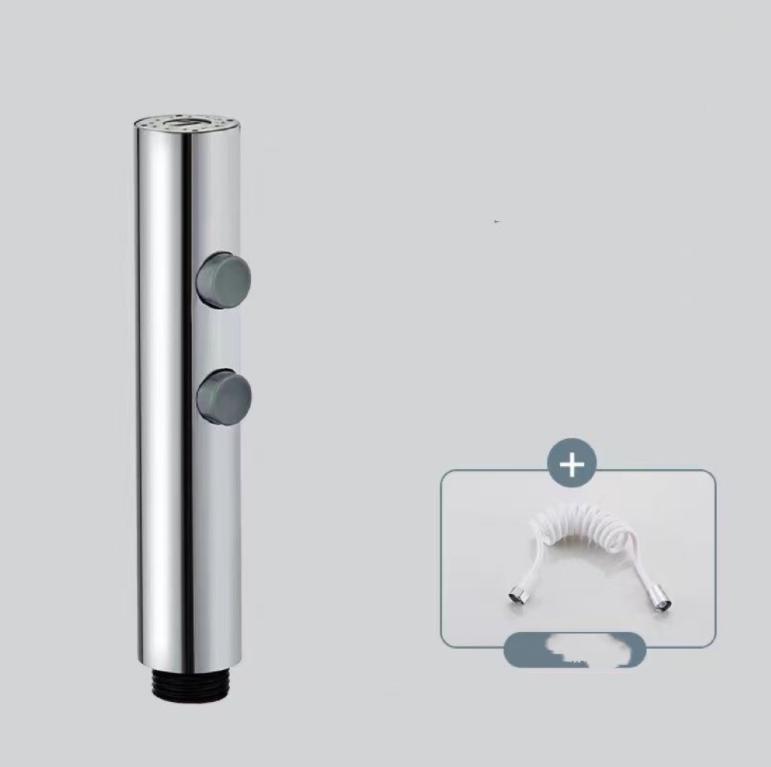Modern Stainless Steel Bidet Sprayer Double Button Spray Gun Shower Faucet Toilet Hand Bidet Sprayer for Bathroom