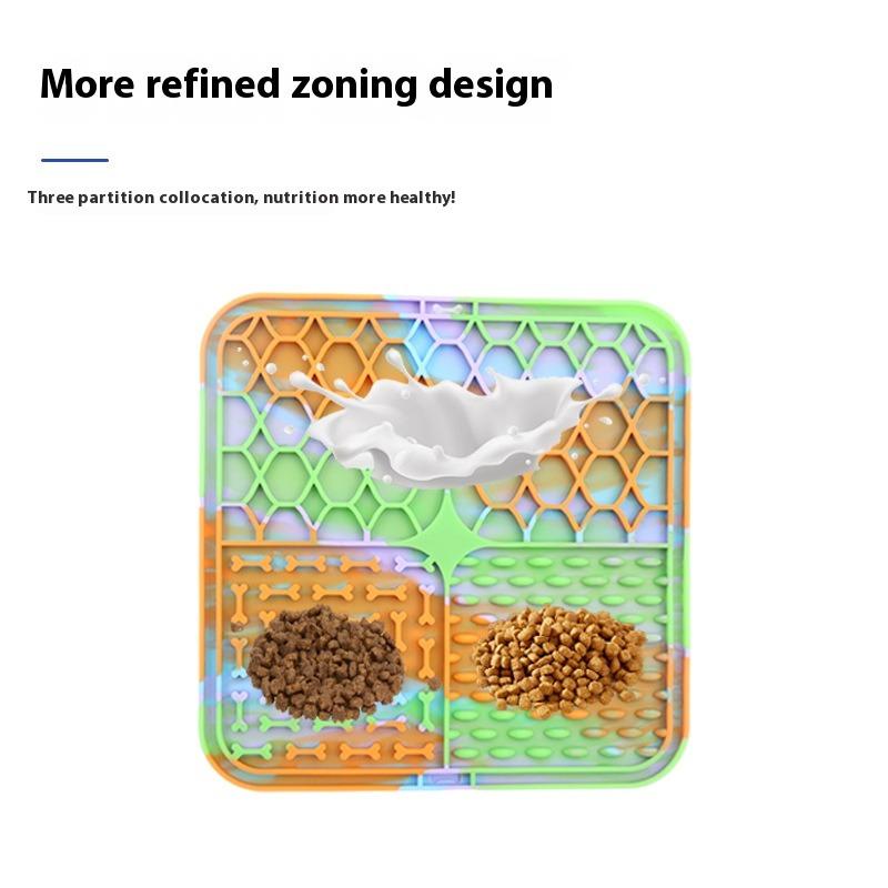 1 шт., подставка для лизания домашних животных, подставка для медленной еды, миска для собак, кошек, щенков, силиконовая подставка для медленной еды, принадлежности для кормления кошек и собак