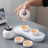 Xunyi Lingxue Coarse Pottery Travel Tea Set