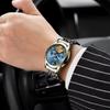 Fngeen 4001 Fashion Life Waterproof Luminous Pointer Steel Wristwatch Jam Montres Reloj Luxury Tourbillon Quartz Watch for Men