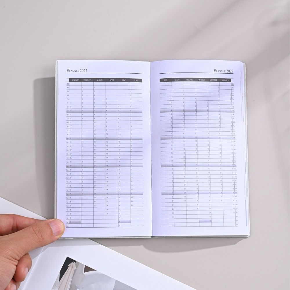 Portable A6 Planner Notebook Multicolor Weekly Planner Portable 2027 Planner School Supplies
