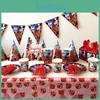 Vibrant Ladybug Girl Themed Party Set For Birthdays Disposable Plates And Cups