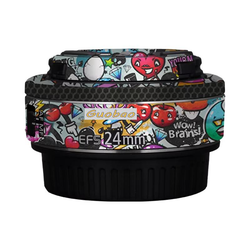 Декаль-скин для объектива Canon EF-S 24mm F2.8 STM, защитная пленка-чехол для объектива Canon EF-S24 F2.8, защитная наклейка для canon 24mm 2.8