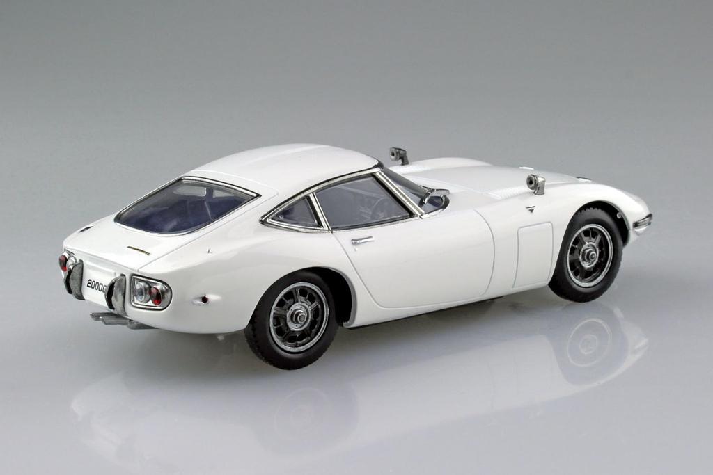 Aoshima Bunka Kyozai Rakupla Snap Kit Toyota 2000GT Pegasus Белая пластиковая модель 1/32 No.06-PW Предварительно окрашенная (Автомобиль)