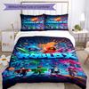 Roblox Bedding Set Breathable Duvet Cover with Pillowcases Decorative Bed Linen for Bedroom Home Decoration Birthday Gift