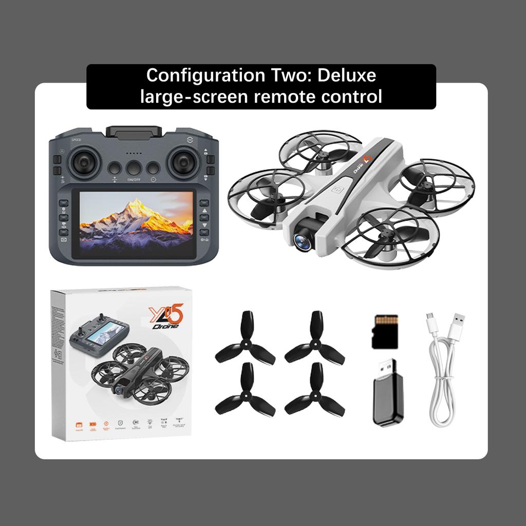 YL05 MAX Drone 8K Aerial HD Dual Camera Intelligent Obstacle Avoidance Screen Remote Control Brushless Power GPS Toys Drone