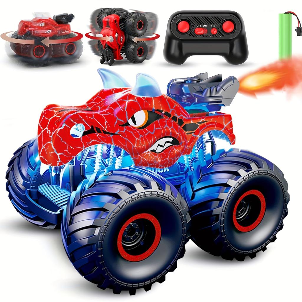 JJRC Модель игрушечной машины с дистанционным управлением 2.4G Динозавр Машина с дистанционным управлением Трюковая машина детская игрушка в подарок Распыление Трюк Скалолазание по бездорожью