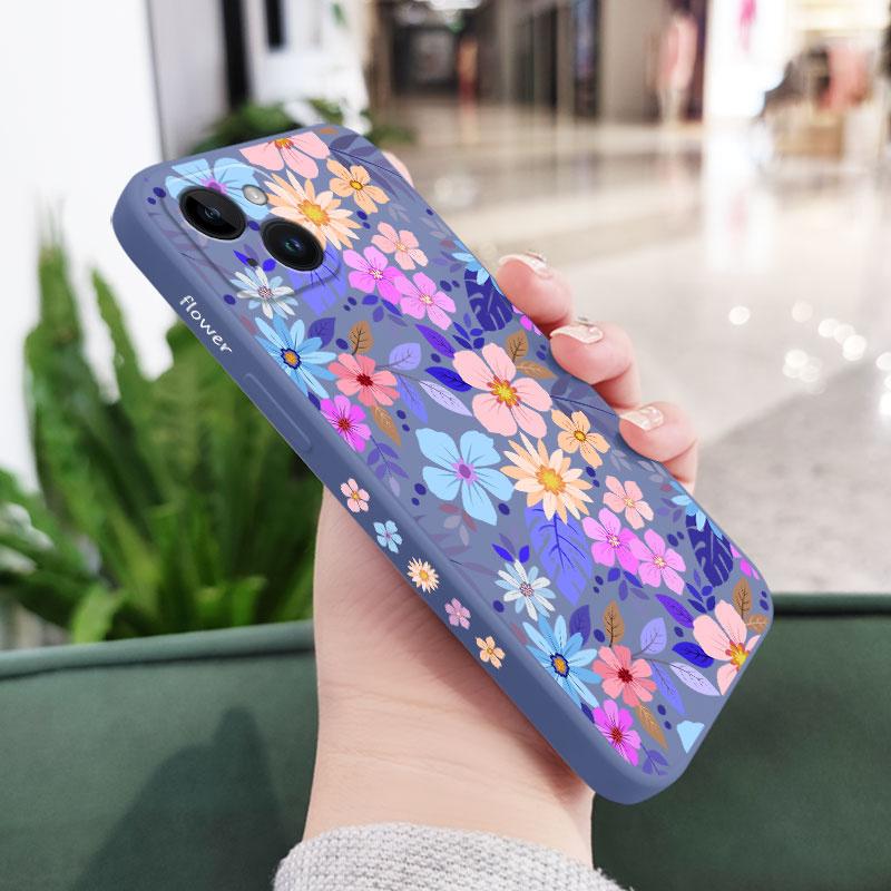 Showy Flowers Phone Case For iPhone 16 16e 15 14 13 12 11 Pro Max Mini X XR XS Plus Cover