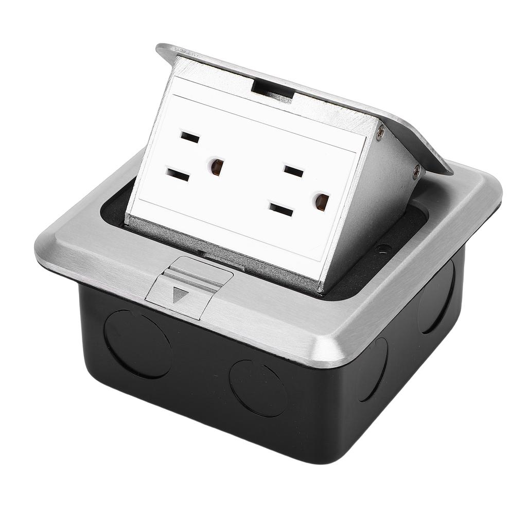 Recessed Desktop Outlet Box Socket Connection Power Strip 15A Fast Charging for Office Table Floor