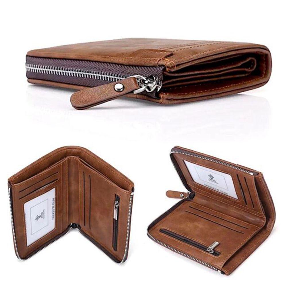 Bag ID Credit Card Holder Business Card Case Money Clips Male Purses Men Wallet Short Coin Purse
