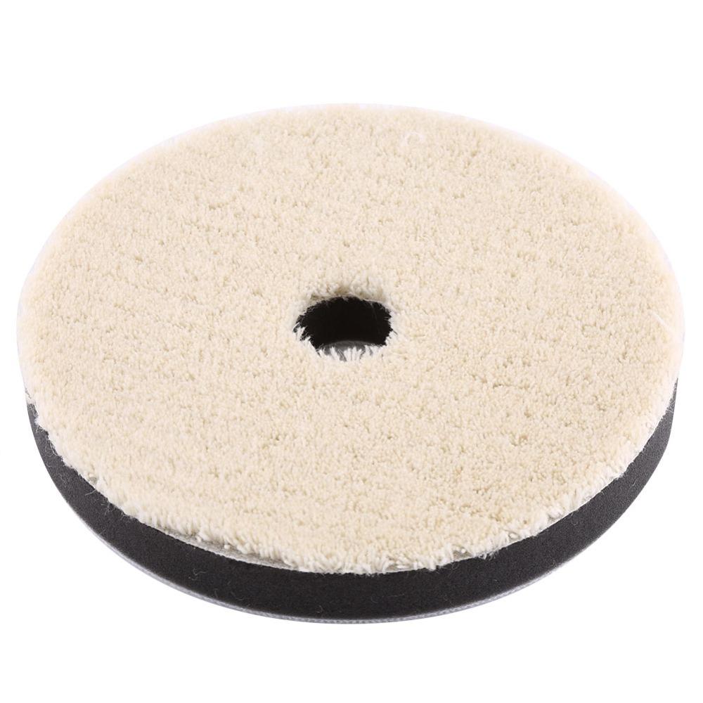 3PCS 5 Inch/6 Inch/7 Inch Waxing Wool Pad Wool Car Buffing Pad Auto Detailing Pad Auto Detailing