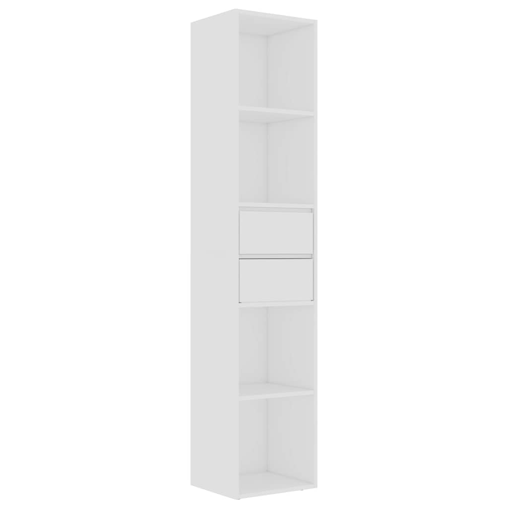 vidaXL Bücherregal Weiß 36x30x171 cm Holzwerkstoff