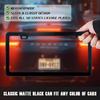 License Plate Frames Black - 2 Pack Rustproof Stainless Steel License Plate Holders, Well-Equipped Durable Front License Plate Mounting Kit With 2