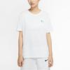 Nike Футболка Dri-FIT Basketball Graphic Print Crew Neck с круглым вырезом для женщин, топы белого цвета CV0951-100