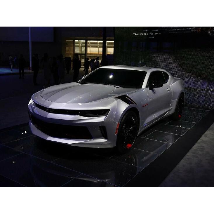 2pcs Glossy Side Fender Hash Marks Stripe Decals Stickers For Chevy Corvette Camaro