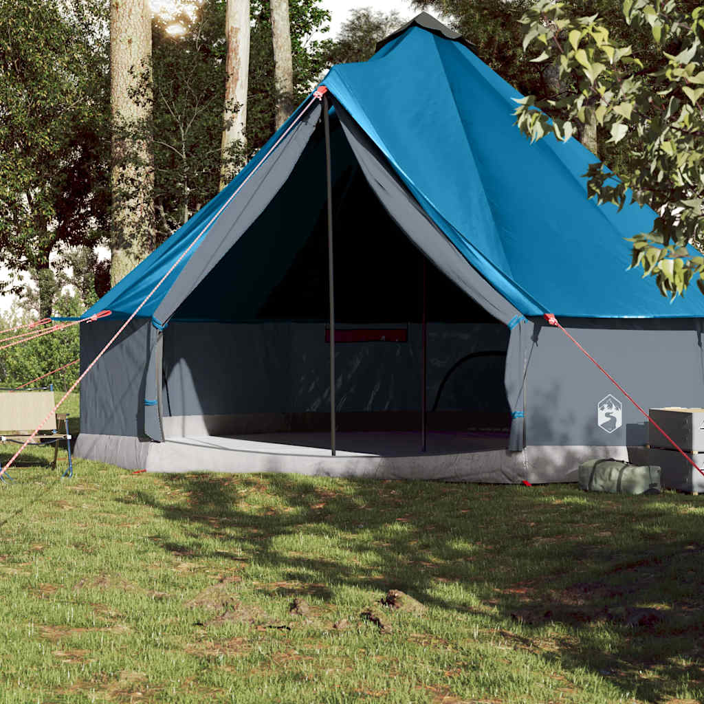 Tipi Family Tent for 10 Persons Blue Waterproof