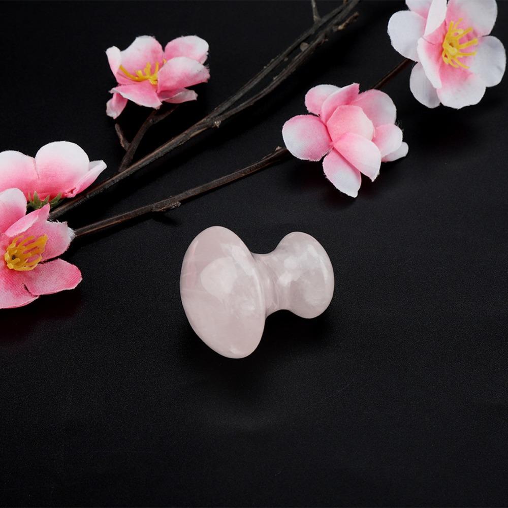 Pink Gua Sha Tool Crystal Face Massage Tool Massage Crystals Rose Quartz Massage Stone  Beauty Spa