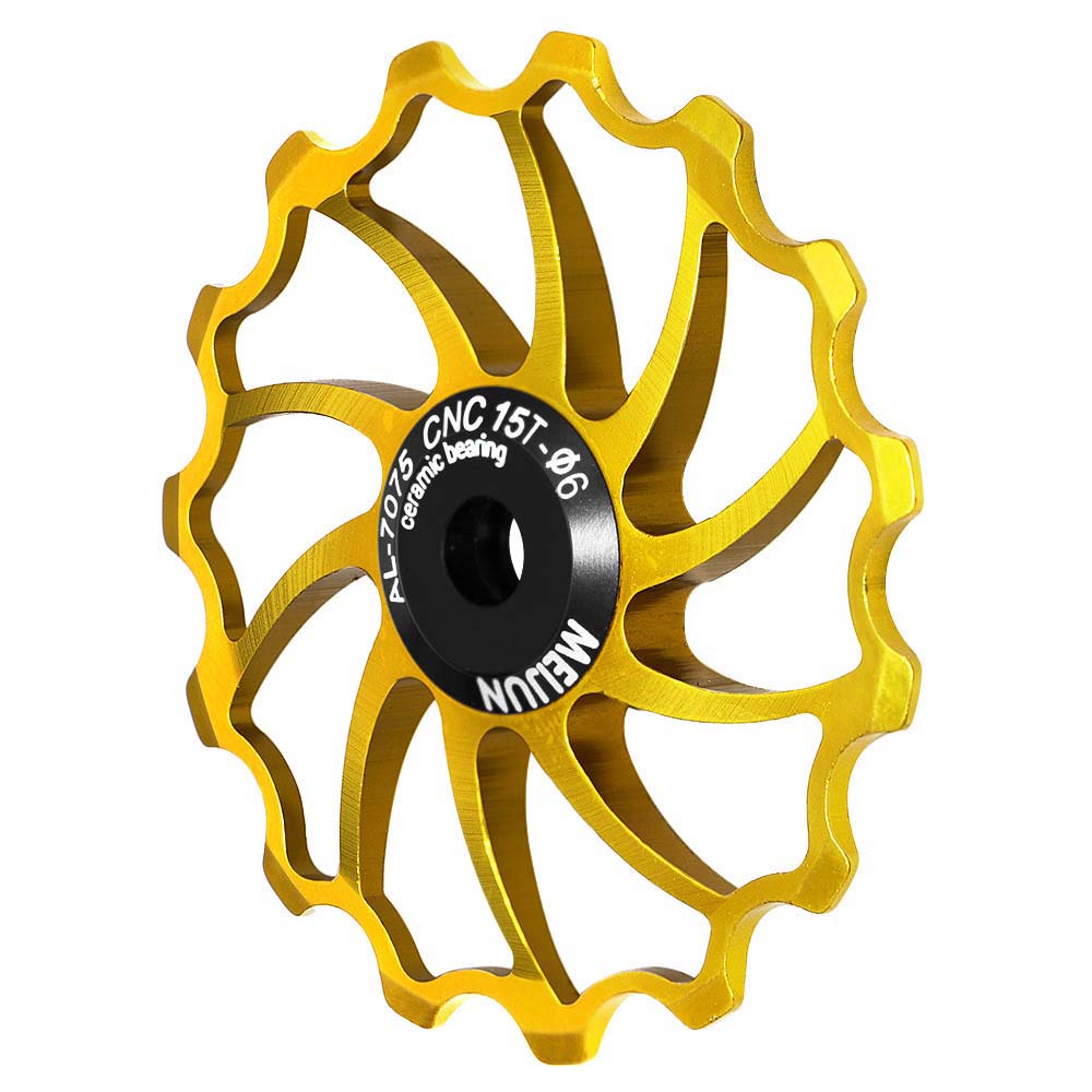 15T 16T Детали для велосипеда Колесо шкива Алюминий Цинк Цинковый сплав Подшипник Направляющее колесо Направляющий ролик Задний переключатель