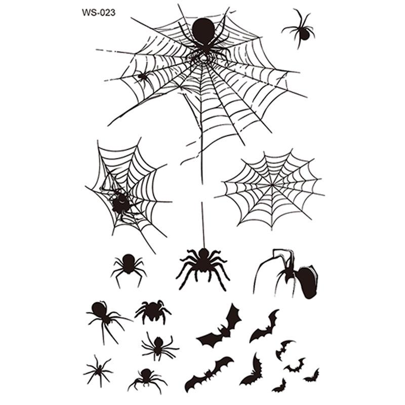 Водонепроницаемые реалистичные тату-наклейки на Хэллоуин