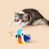 Перезаряжаемые интерактивные игрушки для кошек щебечущие хлопающие птички пищащие кошки плюшевые игрушки активируемые прикосновением игрушки для кошек