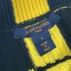 Louis Vuitton apparel checkerboard knit Long sleeve sweater Yellow x Black
