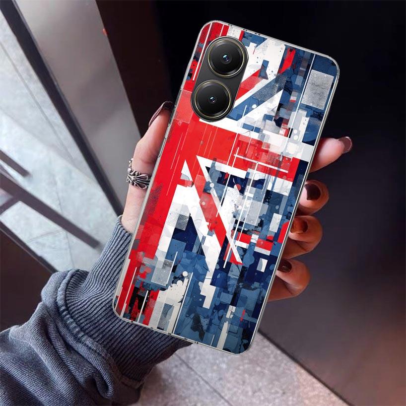Union Jack England UK Flag Phone Case For Xiaomi Poco X5 X6 X7 Pro F7 Ultra M7 Redmi 15C 15 13C 13 12C 12 10 10C 10A 9 9C 9T 9A