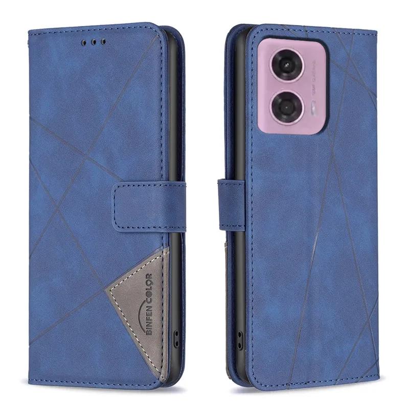 Магнитный кожаный чехол-книжка для Motoroal Moto G34 G24 G04 G14 4G G54 G84 5G Чехлы Кошельки Сумки для MotoG34 G 34 04 24 Чехол для телефона