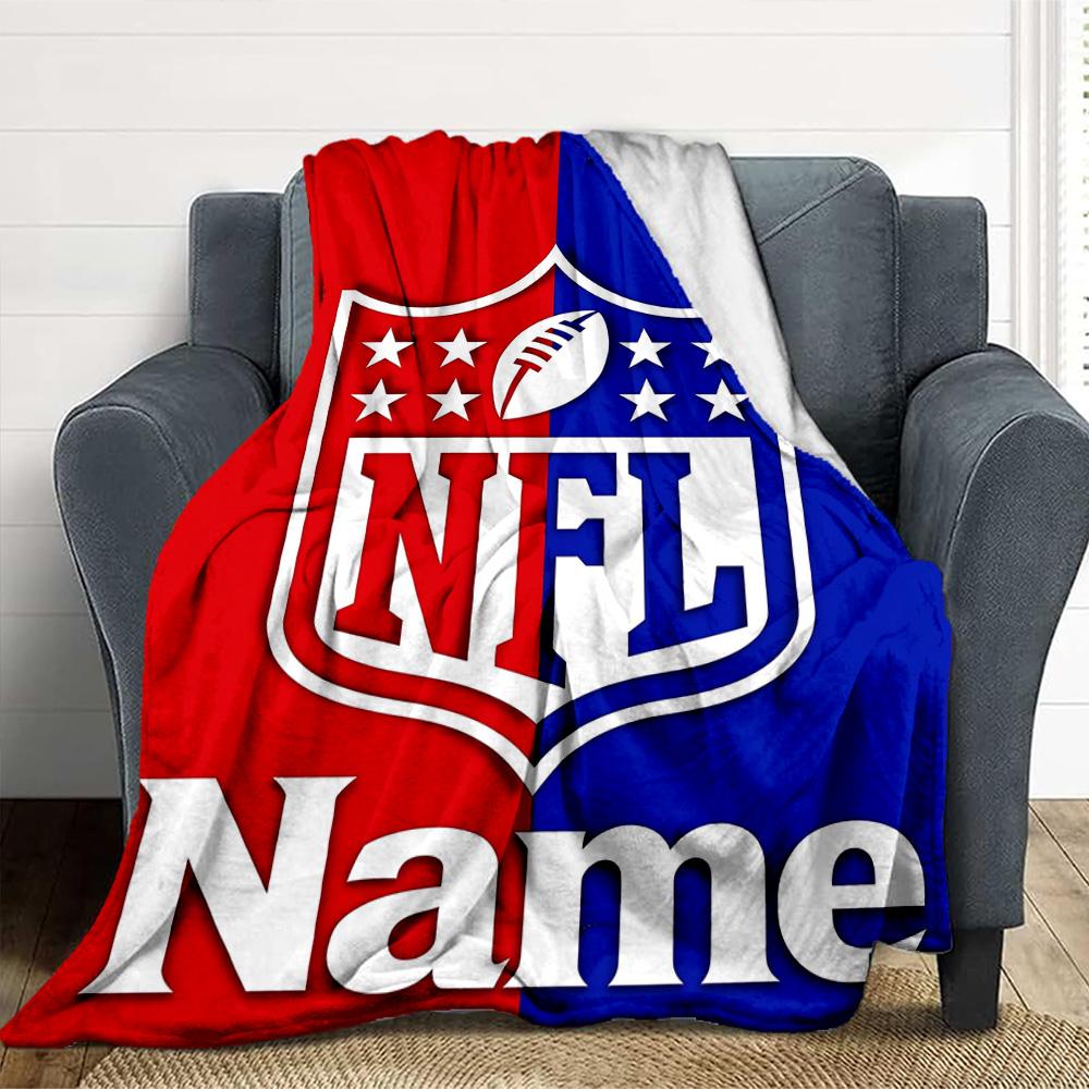 Custom Nfl Name Soft Throw Blanket Flannel Blanket Warm Sofa Bed Camping home Decor Unique Christmas Gift C103105
