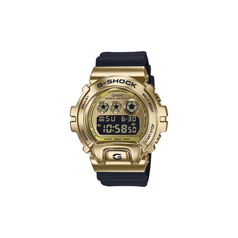 Casio Серия All Metal - Три глаза 200 м Водонепроницаемые Кварцевый механизм Стальной ремешок Японские и корейские часы Мужские;s Часы Золотые GM-6900G-9PR