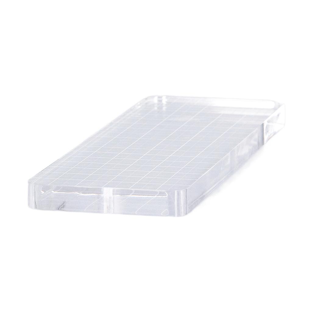 Акриловый блок 6x18 см безопасный круглый угловой дизайн прозрачные многоразовые прозрачные штампы для блокнота