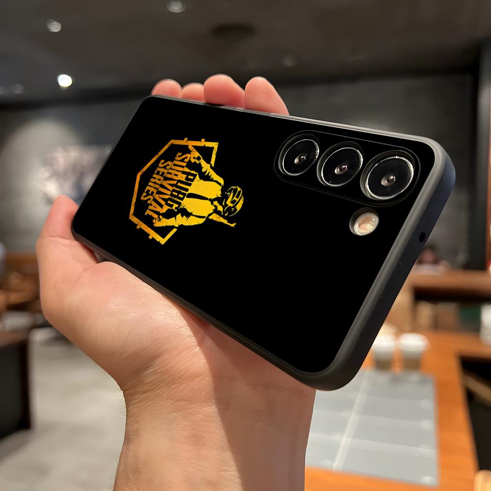 Чехол для телефона P-Pubg G-Game для Samsung A56 A36 A26 A16 A15 A25 A35 A55 A14 A34 A24 A54 Черный Мягкий