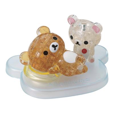 Кристальный пазл из 39 деталей Rilakkuma & Korilakkuma | Милый 3D пазл для коллекционеров