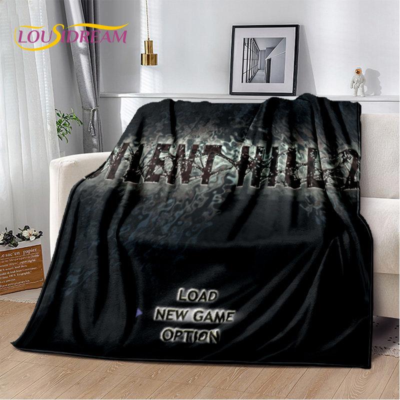 Мягкое плюшевое одеяло с фильмами ужасов Silent Hill, фланелевое одеяло для гостиной, спальни, кровати, дивана, чехол для пикника